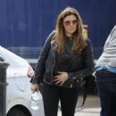 Kym Marsh – In leather jacket arriving at the theatre in Cardiff - 454 x 682