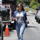 Jennifer Garner – Wearing a red clown nose while visiting a construction in Brentwood