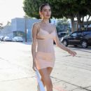 Nicole Williams – Seen in a mini dress as she arrives at FWRDin Los Angeles - 454 x 681