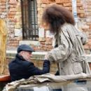 Tina Kunakey – With Vincent Cassel in Venice - 454 x 302