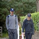 Bryana Holly and Nicholas Hoult at the park in London - 454 x 681