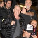 James Hetfield arriving on a flight at the Washington Reagan National Airport in Washington DC on November 9, 2014 - 410 x 594