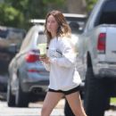 Ashley Tisdale – displays her legs ahead of a workout in Santa Monica - 454 x 681