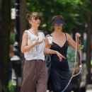 Helena Christensen – On a coffee run with a friend in New York
