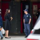 Famke Janssen – Spotted while speaking to her local firemen in New York
