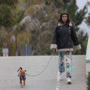 Kelly Gale – Takes her dog out in Venice Beach - 454 x 303