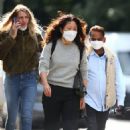 Sandra Oh – Spotted filming ‘Killing Eve’ in a London Park