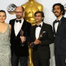 Daisy Ridley and Dev Patel with The Winners - The 88th Annual Academy Awards - Press Room (2016) - 454 x 317