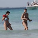 Arabella Chi – With Kady McDermott at the beach on Isla Mujeres in Mexico - 454 x 333