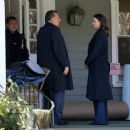 Bridget Moynahan and Vanessa Ray – On the ‘Blue Bloods’ set in Brooklyn - 454 x 372