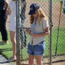 Patsy Palmer – Watches her sons baseball game in Malibu - 454 x 648