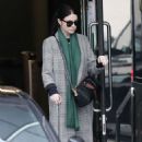 Michelle Trachtenberg in Long Coat – Christmas Shopping in Beverly Hills