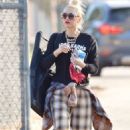Gwen Stefani – Wears her flannel pajamas to Zuma’s baseball game in Los Angeles