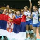 Serbian women's volleyball players