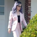 Kelly Osbourne – In a light pink suit out in Los Angeles - 454 x 568