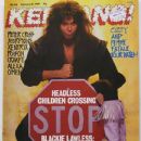 Blackie Lawless - Kerrang Magazine Cover [United Kingdom] (18 February 1989)