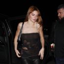 Kendall Jenner – Shows her new copper red-dyed hair at Giorgio Baldi in Santa Monica