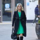 Charlotte Hawkins – Seen wearing a green dress in London - 454 x 597