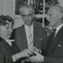 Miep and Jan Gies with Otto Frank at the Official Opening of the International Youth Center