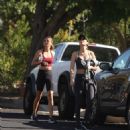 Victoria Justice – With Madison Reed seen after working out at the gym in Los Angeles - 454 x 482