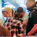 Amber Rose and Scott Disick at the VIP bar on the first night of the annual music festival in Indio, California - April 15, 2016