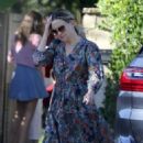 Kate Hudson – Wears a flower dress while out in Los Angeles