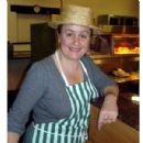 Donna Edwards in a chip shop