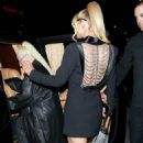 Christina Aguilera – With Paris Hilton leaving TAO Restaurant in Hollywood