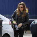 Kym Marsh – In leather jacket arriving at the theatre in Cardiff - 454 x 669