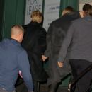 Taylor Swift and Joe Alwyn arriving back at her apartment in New York City