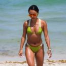 Karrueche Tran – With Chantel Jeffries in a bikinis on the beach in Miami - 454 x 681