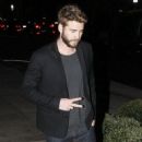 Liam Hemsworth-December 2, 2015-Out for Dinner at Gracias Madre