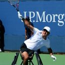Wheelchair tennis players
