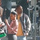 Taylour Paige – Filming ‘Beverly Hills Cop 4’ in Los Angeles - 454 x 681