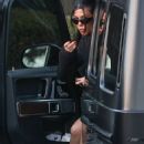 Kourtney Kardashian – Arriving to visit her husband Travis Barker at his studio in Calabasas