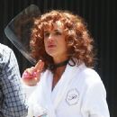 Juliette Lewis – On set for the new Chippendales miniseries in San Pedro - 454 x 681