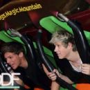 One Direction at Six Flags Magic Mountain yesterday, June 15, in Valencia, CA