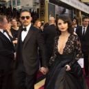 Tom Hardy and Charlotte Riley At The 88th Annual Academy Awards (2016) - 454 x 752