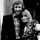 Trevor Lucas and Sandy Denny At Fulham registry office  Sept 20, 1973 London - 454 x 646