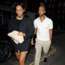Rochelle Humes – Arriving at the Chiltern Firehouse in London - 454 x 698