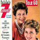 Jacqueline Joubert - Télé 7 Jours Magazine Cover [France] (24 September 1960)