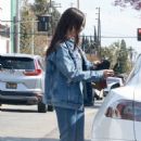 Nina Dobrev – On a walk with a friend after lunch in Los Angeles