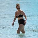 Zoe Salmon – With her husband William Corrie on their family holiday in Barbados - 454 x 426