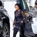 Blac Chyna – Getting dropped off at Raleigh Studios in Studio City