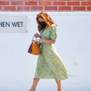 Eva Mendes – In a floral dress as she steps out in Beverly Hills - 454 x 524