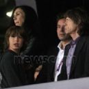Mick Jagger and L'Wren Scott at the in the Olympic Stadium at the 2012 Summer Olympics, in London - 6 August 2012 - 454 x 326