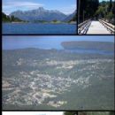 Populated lakeshore places in South America