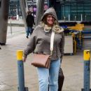 Kerry Katona – Caught up in storm Eunice while arriving at Steph’s Packed Lunch - 454 x 620