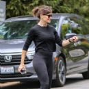 Jennifer Garner – In black leggings in Brentwood