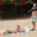AnnaLynne McCord – Bikini candids on the beach in Huntington Beach - 454 x 303